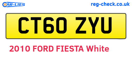 CT60ZYU are the vehicle registration plates.