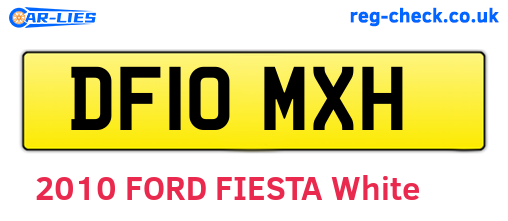 DF10MXH are the vehicle registration plates.