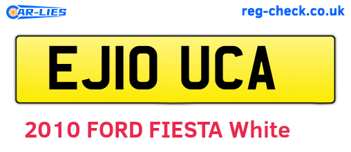 EJ10UCA are the vehicle registration plates.
