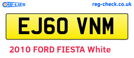 EJ60VNM are the vehicle registration plates.