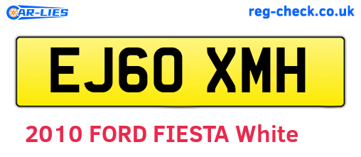 EJ60XMH are the vehicle registration plates.