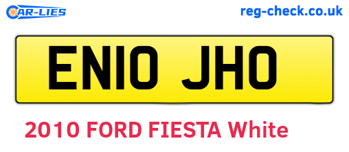 EN10JHO are the vehicle registration plates.
