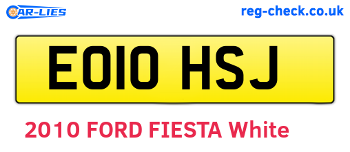 EO10HSJ are the vehicle registration plates.