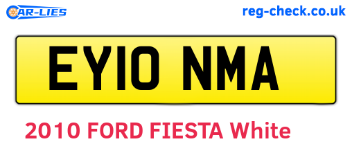 EY10NMA are the vehicle registration plates.