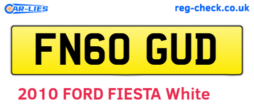 FN60GUD are the vehicle registration plates.