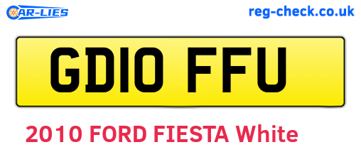 GD10FFU are the vehicle registration plates.