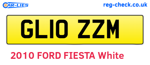 GL10ZZM are the vehicle registration plates.