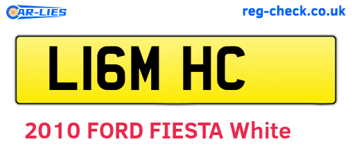 L16MHC are the vehicle registration plates.