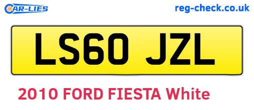 LS60JZL are the vehicle registration plates.