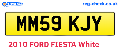 MM59KJY are the vehicle registration plates.