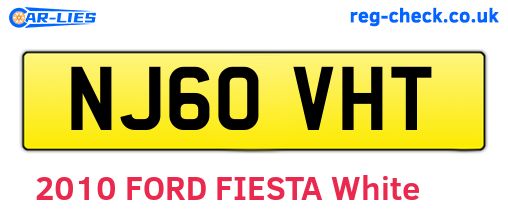 NJ60VHT are the vehicle registration plates.