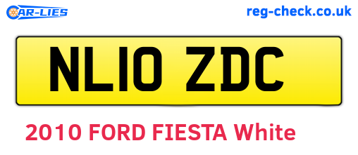 NL10ZDC are the vehicle registration plates.
