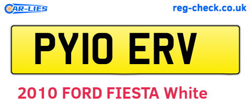 PY10ERV are the vehicle registration plates.