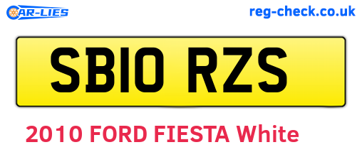 SB10RZS are the vehicle registration plates.