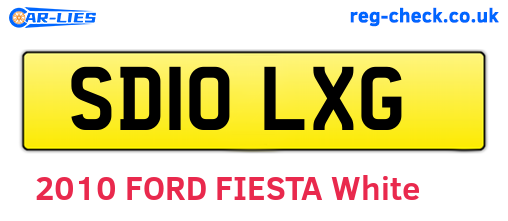 SD10LXG are the vehicle registration plates.