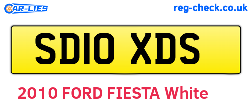 SD10XDS are the vehicle registration plates.