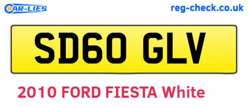 SD60GLV are the vehicle registration plates.