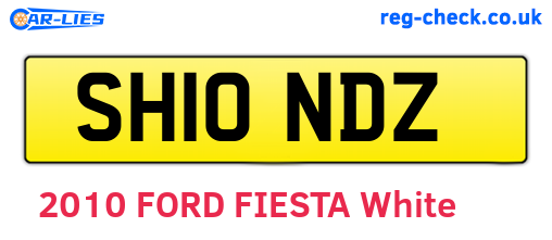 SH10NDZ are the vehicle registration plates.