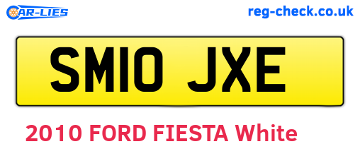 SM10JXE are the vehicle registration plates.