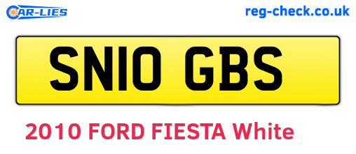 SN10GBS are the vehicle registration plates.