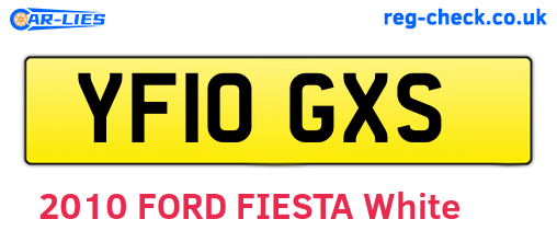 YF10GXS are the vehicle registration plates.