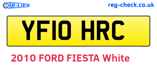 YF10HRC are the vehicle registration plates.