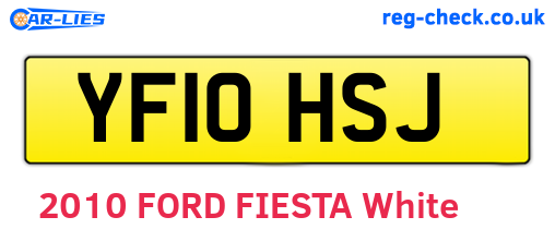 YF10HSJ are the vehicle registration plates.