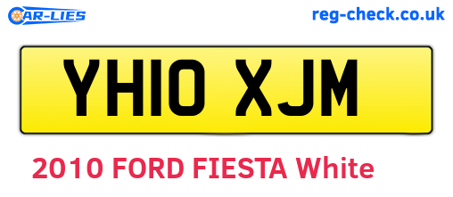 YH10XJM are the vehicle registration plates.