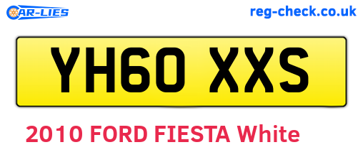 YH60XXS are the vehicle registration plates.