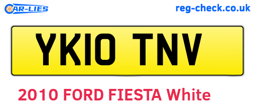 YK10TNV are the vehicle registration plates.