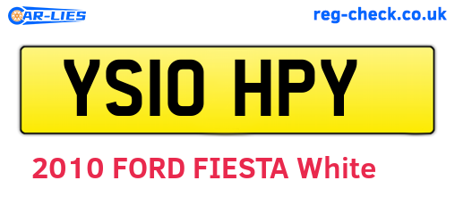 YS10HPY are the vehicle registration plates.