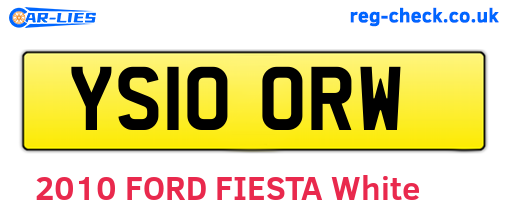 YS10ORW are the vehicle registration plates.