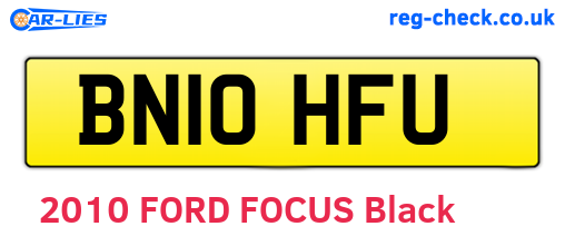 BN10HFU are the vehicle registration plates.