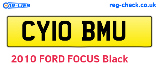 CY10BMU are the vehicle registration plates.
