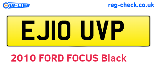 EJ10UVP are the vehicle registration plates.