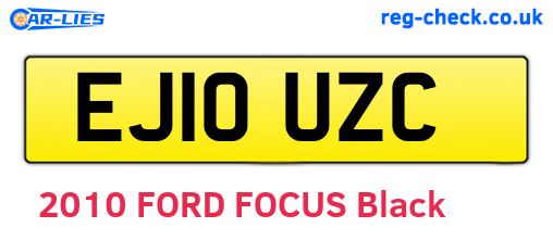 EJ10UZC are the vehicle registration plates.