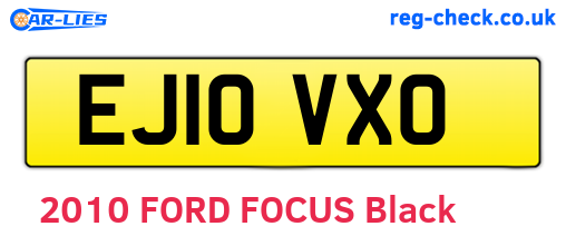 EJ10VXO are the vehicle registration plates.