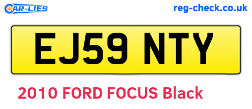 EJ59NTY are the vehicle registration plates.