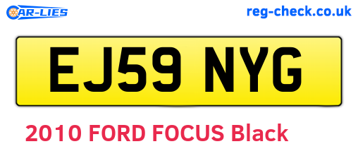 EJ59NYG are the vehicle registration plates.