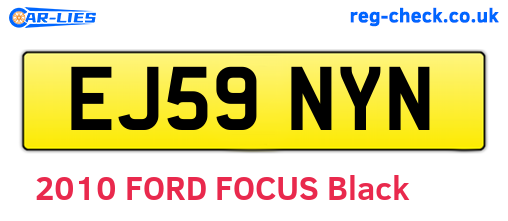 EJ59NYN are the vehicle registration plates.