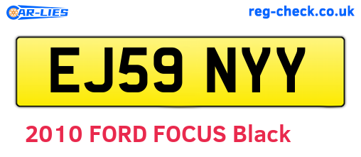 EJ59NYY are the vehicle registration plates.