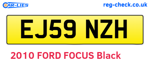 EJ59NZH are the vehicle registration plates.