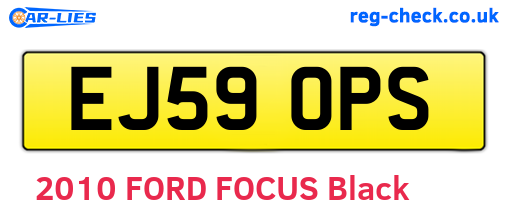 EJ59OPS are the vehicle registration plates.