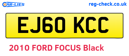 EJ60KCC are the vehicle registration plates.
