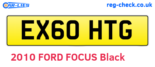 EX60HTG are the vehicle registration plates.