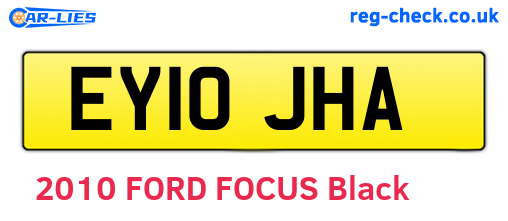 EY10JHA are the vehicle registration plates.