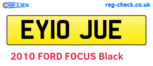 EY10JUE are the vehicle registration plates.