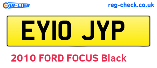 EY10JYP are the vehicle registration plates.