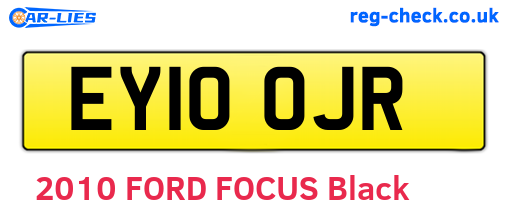 EY10OJR are the vehicle registration plates.