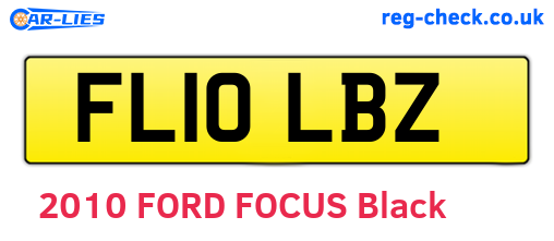 FL10LBZ are the vehicle registration plates.